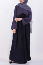 Load image into Gallery viewer, Color Block Gather Abaya