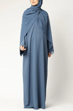 Load image into Gallery viewer, Elegant Modest Maxi Dress with Flared Sleeves – Abaya Style for Muslim