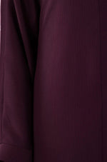Load image into Gallery viewer, Dark Plum Zoom Abaya
