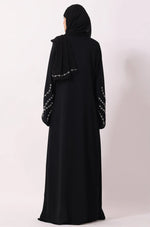 Load image into Gallery viewer, Luxury Jewel Abaya Dress Black