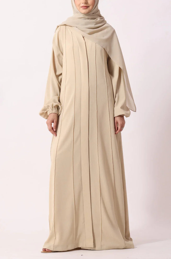 Simple Pleated Abaya