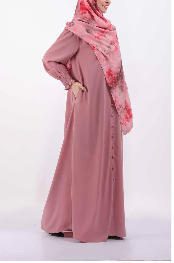 Elastic Cuff Simple Abaya