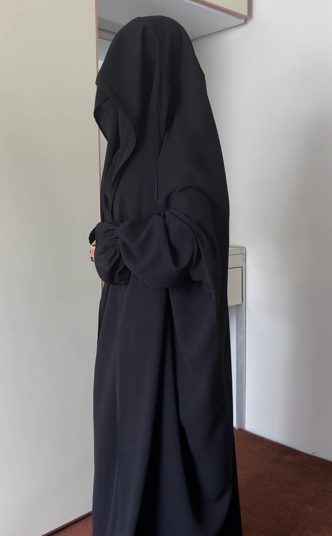 Saudi or Irani Jilbab Full Length Blue and Noise Pc Firdous Fabric
