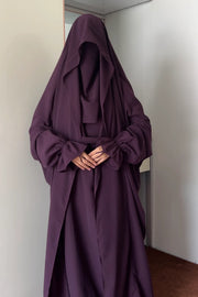 Saudi or Irani Jilbab Full Length Blue and Nose Pc Firdous Fabric