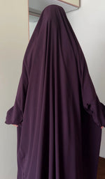 Load image into Gallery viewer, Saudi or Irani Jilbab Full Length Blue and Nose Pc Firdous Fabric