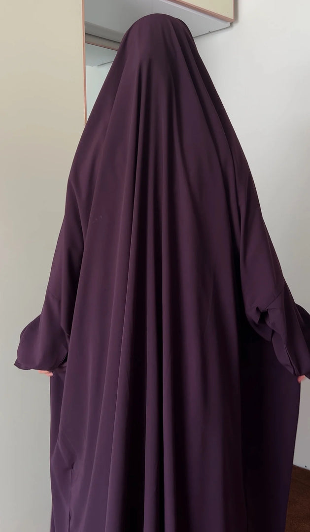 Saudi or Irani Jilbab Full Length Blue and Nose Pc Firdous Fabric
