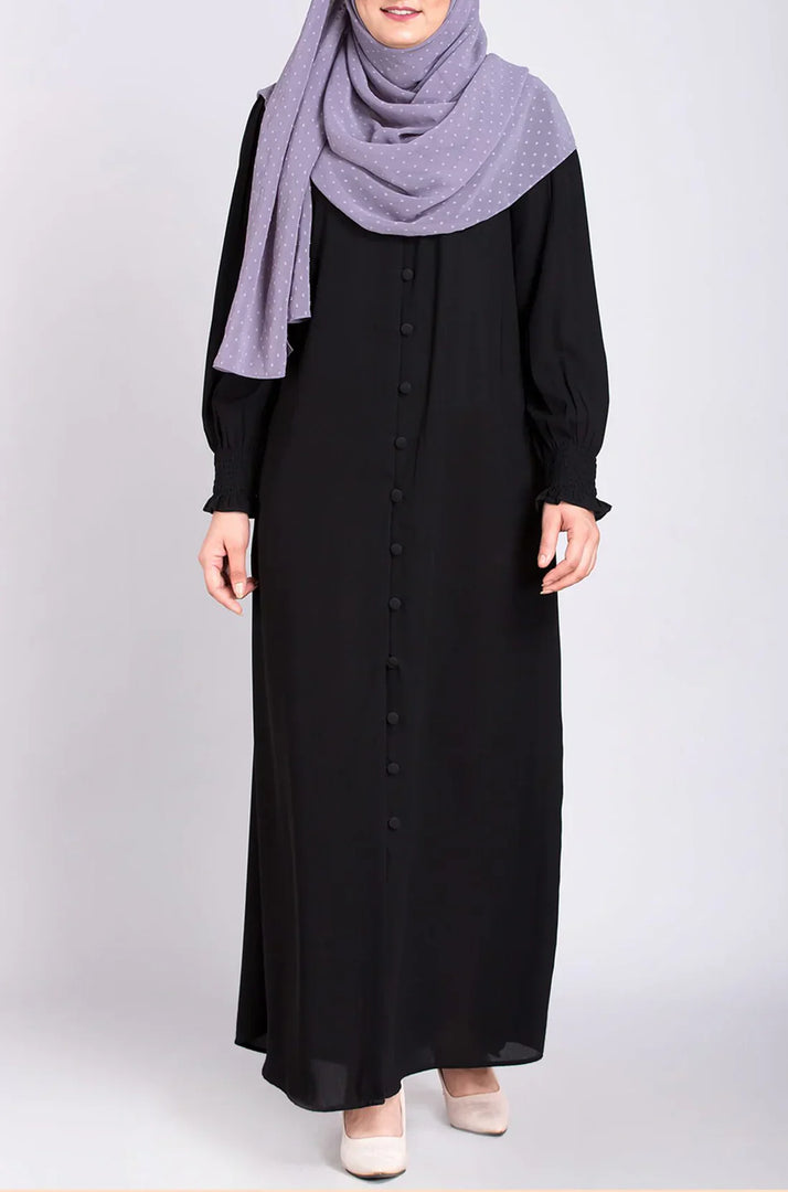 Elastic Cuff Simple Abaya