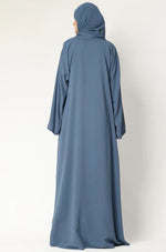 Load image into Gallery viewer, Elegant  Modest Maxi Dress with Flared Sleeves – Abaya Style for Muslim
