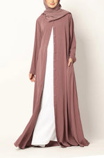 Load image into Gallery viewer, Simple Flared Abaya with Buttons